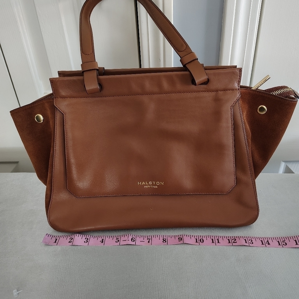 Halston Brown Heritage Shoulder Bag - Picture 6 of 14